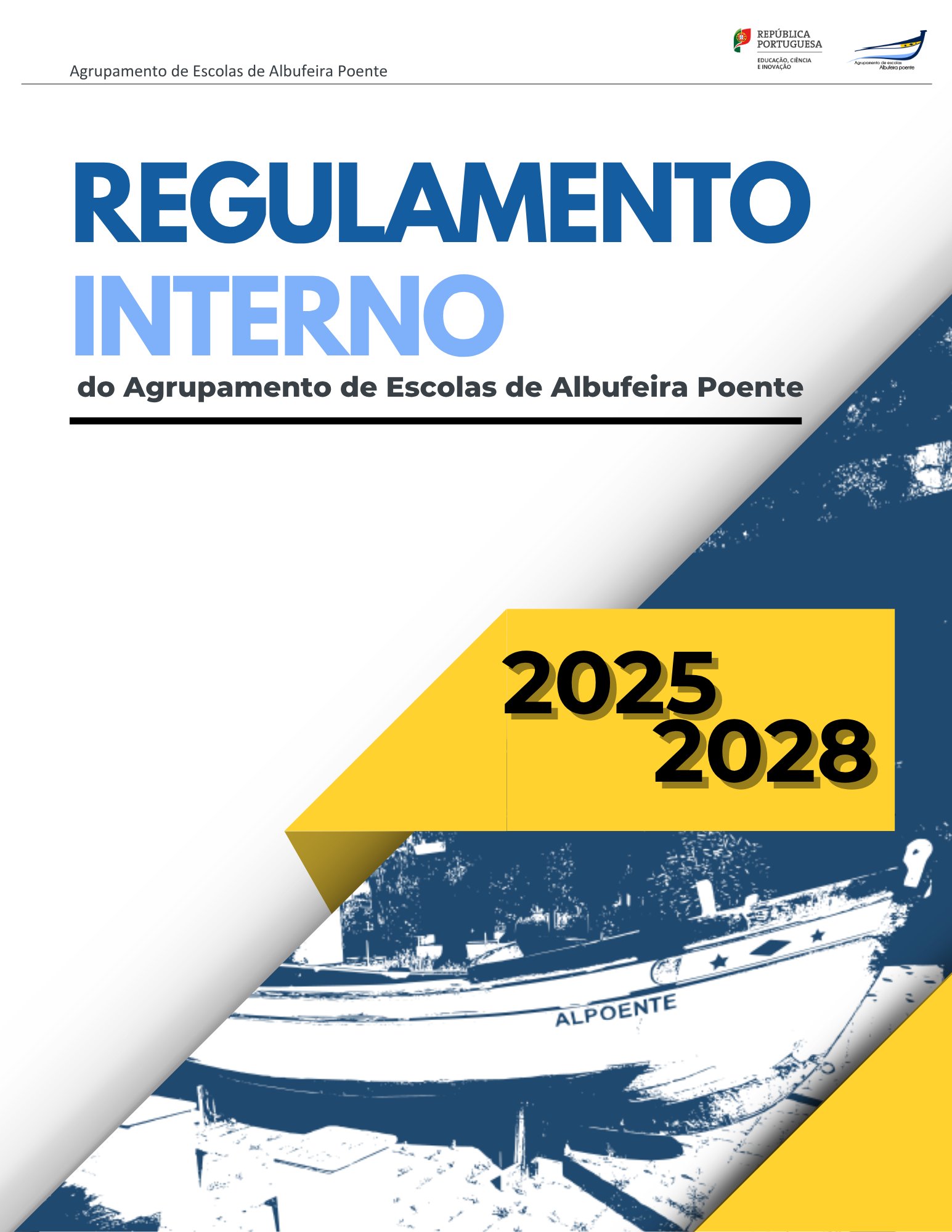 Capa do Regulamento Interno